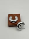 Yarım Halka Silver Küpe 3cm
