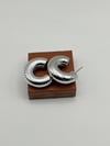 Yarım Halka Silver Küpe 3cm