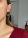 Yıldızlı Çelik Halka Küpe 3.5cm