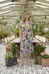 Arias Closet %100 Viskon Çiçek ve Yaprak Desenli Elbise