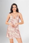 Arias Closet 2 li Kısa Sabahlık Takımı Desenli