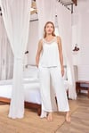 Arias Closet Dantelli ve Dekolteli Saten Pijama Takımı
