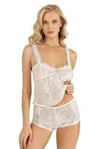 Arias Closet Ekru Saten Şort Takımı 9221