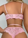 Arias Closet Kalp Aksesuarlı Dantelli Fantezi Pembe Jartiyer Takım