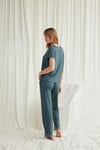 Arias Closet Kısa Kollu V Yakalı Dantelli Pijama Takımı