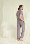 Arias Closet Kısa Kollu V Yakalı Dantelli Pijama Takımı