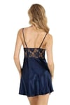 Arias Closet Lacivert Kısa Saten Gecelik 8239