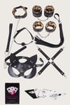 Arias Closet Sexy Görselli Oyun Kartı Kama Sutra 7'li Leopar Harness Set