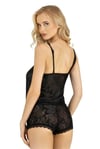 Arias Closet Siyah Saten Şort Takımı 9220