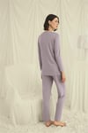 Arias Closet Uzun Kollu Boydan Düğmeli V Yaka Pijama Takımı