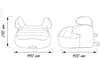 Comfymax Isofixli Yükseltici 15-36kg Oto Koltuğu - Blue Line