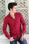 Erkek Günlük Desenli Slim Fit Gömlek