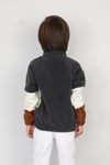 Full Polar Kumaş Yarım Fermuarlı Garnili Erkek Çocuk Günlük Sweatshirt