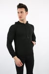 İki İplik Kapşonlu Kanguru Cepli Erkek Günlük Sweatshirt