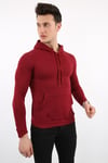 İki İplik Kapşonlu Kanguru Cepli Erkek Günlük Sweatshirt