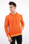 İki İplik Kapşonlu Kanguru Cepli Erkek Günlük Sweatshirt