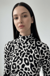 Kadın Zebra Desen Sandy Bluz
