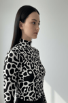 Kadın Zebra Desen Sandy Bluz