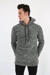 Kapşonlu Kanguru Cepli Erkek Günlük Pelüş Sweatshirt
