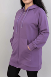 Oversize Mor Hırka