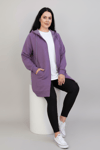 Oversize Mor Hırka