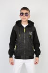 Üç İplik Kapşonlu Fermuarlı İçi Termal Erkek Çocuk Günlük Sweatshirt