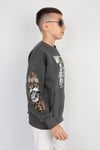 Üç İplik Şardonlu Baskılı Kanguru Cepli Erkek Çocuk Günlük Sweatshirt