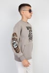 Üç İplik Şardonlu Baskılı Kanguru Cepli Erkek Çocuk Günlük Sweatshirt