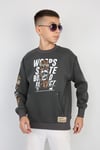 Üç İplik Şardonlu Baskılı Kanguru Cepli Erkek Çocuk Günlük Sweatshirt