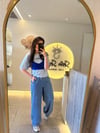 Bel Bağlamalı Yan Cepli Jean