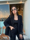 Blazer Ceket Palazzo Pantolon Takım