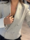 Kontras Manşetli Blazer