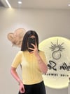 Polo Yaka Düğmeli Ajurlu Triko