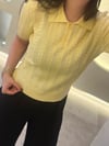 Polo Yaka Düğmeli Ajurlu Triko