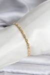 14K Gold Renk Kaplama Zincir Model Kadın CM Bileklik