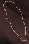 Çelik Gold Renk 60 cm İnce İtalyan Zincir Kolye