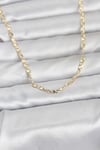 CM 14K Gold Renk Lazer Zincirli Model 60 cm Kadın Kolye