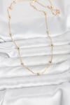 CM 14K Gold Renk Pirinç Top Zincirli 60 cm Kadın Kolye