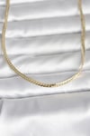 CM 14K Gold Renk Yassı Zincir Model 45 cm Kadın Kolye