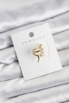 Gold Renk Pirinç Diken Model Kıkırdak Earcuff Küpe
