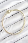 Pirinç Charm Topcuk Model Gold Renk Kadın Bileklik