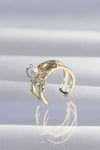 Pirinç Gold Renk İncili Ahtapot Earcuff Küpe