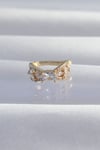 Pirinç Gold Renk Zirkon Taş Kaplama Earcuff Küpe