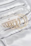 Pirinç Halka Model Gold Renk Kadın Set Küpe