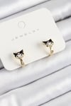 Pirinç Kuromi Model Gold Renk Çocuk Küpe