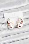 Pirinç Maske Model Kadın Küpe