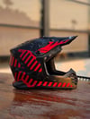 FULL FACE KASK SWAY SW618 mat kırmızı siyah 