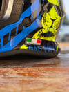 FULL FACE KASK SWAY SW618 parlak siyah mavi sarı