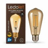 Ledolet ST64 Rustik LED Ampul (4W, E27 Duy, Kırılmaz Gövde)