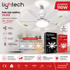 Lightech Yıldız Fan Led Ampul 16W (110W) E27 Kumandalı 3 CCT (3000K-4000K-6500K)